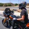 Thrashin Supply CO. #SV1-22-12 - Stealth Leather Palm Flame Gloves - Gray - 2XL