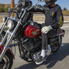 Thrashin Supply CO. #TRG-00-10 - Roper Leather Gloves - Bone White - Large