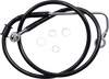 Drag Specialties Brake Line - +6" - Black - '15-'17 Softail