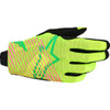 Alpinestars #3560325-6025-S - Radar Pro Gloves - Green/Fluo Yellow/Fluo Pink - Small