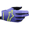 Alpinestars #3561824-3175-L - Radar Gloves - Purple/Fluo Yellow - Large