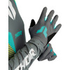 Thor - Women's Sportmode Iconic Gloves - Gray/Aqua - Small