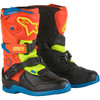 Alpinestars #2014524-4755-10 - Kids Tech 3S Boots - Fluorescent Orange/Fluorescent Yellow/Blue - US 10 / EU 28