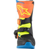 Alpinestars #2014524-4755-11 - Kids Tech 3S Boots - Fluorescent Orange/Fluorescent Yellow/Blue - US 11 / EU 29