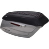 Mustang #88470DC - Deluxe Diamond Saddlebag Lid Cover - Black w/ Dark Cherry Stitch - FLH/FLT '23-'25
