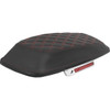 Saddlemen #L870-14-18404 - Saddlebag Lid Covers - Lattice - Red Stitch - FLH/FLT '14-'25