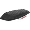 Saddlemen #L870-23-18406 - Saddlebag Lid Covers - Lattice - White Stitch - FLH/FLT '23-'25
