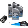 Drag Specialties OIL - Full Synthetic Oil Change Kit - 20W50 - EVO/XL - Black Filter