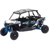NEW RAY Toys #57843B - Polaris RZR XP 4 Turbo EPS - 1:18 Scale - White Lightning