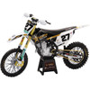 NEW RAY Toys #58403 - Rockstar Husqvarna Team Bike - Malcolm Stewart - 1:12 Scale - BlackWhite/Gold