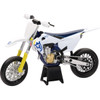 NEW RAY Toys #58163 - Husqvarna FS450 2019 Bike - 1:12 Scale - White/Blue/Black