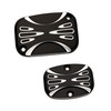 Arlen Ness #91-212 - Deep Cut Master Cylinder Cover Set, Black