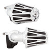 Arlen Ness #600-091 - CrossFire Monster Sucker® Air Cleaner, Chrome - 91-up XL Sportster