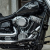 Arlen Ness #RC-600-005 - Rough Crafts® Finned Air Cleaner, Chrome - 08-16 FLT / 16-17 FLST & FXDLS (FBW)