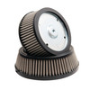 Arlen Ness #50-084 - Stage 1 Big Sucker™ Replacement Air Filters - 99-17 Twin Cam (Exc. FBW & FI FLT) / Black cotton /Stainless steel jacket