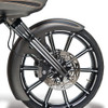 Arlen Ness #06-527 - Deep Cut® "Hot Leg" Fork Legs, Black - 00-07 FLT / Single Disc
