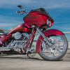 Arlen Ness #18-816 - Scalloped Stage 2 Big Sucker™, Chrome - Chrome / Red Pre-Oiled / 08-16 FLT / 16-17 FLST & FXDLS (FBW)