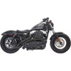 Bassani Xhaust #1X2FB - Radial Sweepers Exhaust System - Black - XL