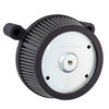 Arlen Ness #50-517 - Big Sucker® Stage 1 Air Cleaner - Chrome / Black cotton /Stainless steel jacket / 99-01 FI FLT (Fuel Injected)
