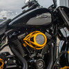 Arlen Ness #18-948 - Clear Tear Air Cleaner, Gold - 91-up XL Sportster