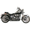 Paughco #726SBS - 1-3/4" “Side by Side” Upsweep Fishtail Exhaust System - '00-'17 Twin Cam - Chrome