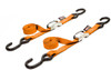 Powertye #22269 LOGO - Tie-down CAM S-hook 1"x5.5' Orange Pair