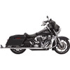 Bassani Xhaust #1F27E33 - Fishtail Slip-On Mufflers - Chrome - with Baffle - 33" - 95-'16 Touring