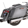 S&S Cycle #550-0668 - 4-1/2" MK45 Performance Mufflers - Black Tracer