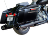 S&S Cycle #550-0621 - 4-1/2" MK45 Performance Mufflers - Black with Black Thruster