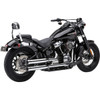 Cobra #6057 - RPT Slip-On Mufflers - 3" - Chrome - M8 Softail