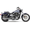 Cobra #6045 - Neighbor Hater Slip-On Mufflers - 3" - '91-'17 Dyna - Chrome