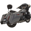 Bassani Xhaust #1F73DNT5 - DNT Straight Can Mufflers for M8 CVO - Chrome/Black
