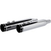 Khrome Werks #202735 - 4-1/2" HP-Plus® Slip-On Mufflers - Chrome with Tracer - Touring