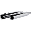 Khrome Werks #202770 - 4-1/2" HP-Plus® Slip-On Mufflers - Chrome with Turbine - Touring