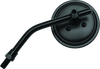 BikeMaster 600803 BikeMaster 3in Adjustable Round Mirror 10mm - Each - Black