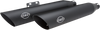 S&S Cycle #550-0752B - Slash Cut Mufflers - 50 State - Black