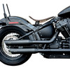 S&S Cycle #550-0752B - Slash-Cut Slip-On Mufflers - 50 State - Guardian Black - FLFB