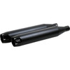 Khrome Werks #202600 - 3-1/2" Slip-On Mufflers - Black