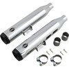 S&S Cycle #550-0757B - Grand National Slip-On Mufflers - 50-State - Chrome - FLHC/FLDE