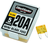 BikeMaster 152446 BikeMaster 5Piece 20A Replacement Mini Blade Fuse