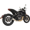 Bassani Xhaust #8F127SS - 4" Short Megaphone Muffler without Catalytic Converter - Low Mount