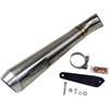 Bassani Xhaust #8F127SS - 4" Short Megaphone Muffler without Catalytic Converter - Low Mount