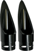 Exhaust Tip - Black - Scalloped