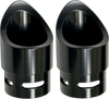 Exhaust Tip - Black - Mini Scalloped