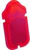 Bikers Choice 492478 Bikers Choice Tombstone Tail Light Replacement Lens Red Plastic Lens Replaces H-D 68090-47