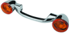 Bikers Choice 491156 Bikers Choice 91-08 Touring 86-17 FLST Narrow Chrome Rear Turn Signal Bar Kit W/Amber Lens