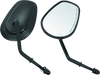 Bikers Choice 482009 Bikers Choice Black Tapered Short Stem Mirrors Pr