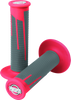 ProTaper 021687 ProTaper Full Diamond Clamp-On Grips - Red/Dark Gray