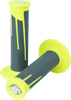 ProTaper 021686 ProTaper Full Diamond Clamp-On Grips - Neon Yellow/Dark Gray