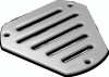 Burly Brand 0206-0179-CH Burly Brand Hex Faceplate Slotted - Chrome